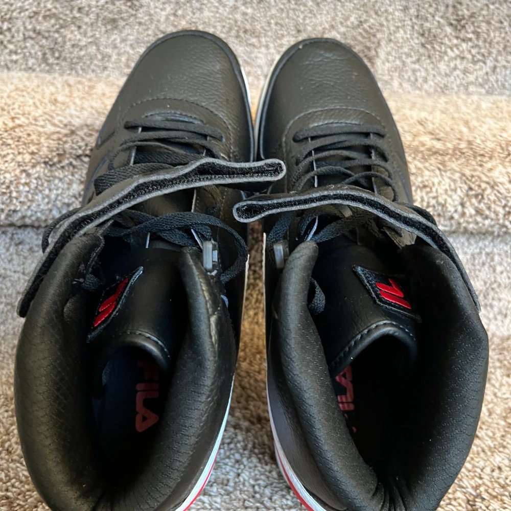 Fila Men's Black A-High Top Sneakers - Picture 8 of 12